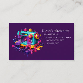 Seamstress Tailor Dressmaker Business Card Visitekaartje
