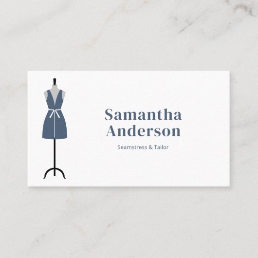 Seamstress - Tailor - Eenvoudig Visitekaartje (Voorkant)