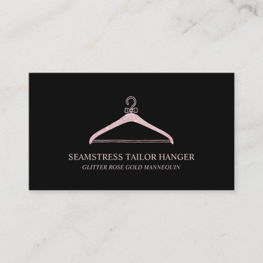 Seamstress Tailor Hanger Visitekaartje (Voorkant)