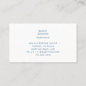 Seamstress Tailor Pin Cushion Buttonnen Visitekaartje (Achterkant)