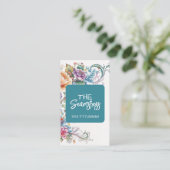 Seamstress Tailoring business card  Visitekaartje (Staand voorkant)