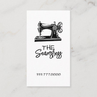 Seamstress Tailoring business card Visitekaartje