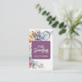 Seamstress Tailoring business card Visitekaartje (Staand voorkant)