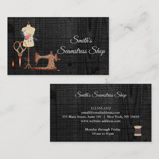  Seamstress Visitekaartje (Voorkant / Achterkant)
