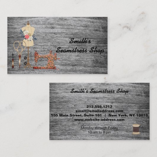  Seamstress Visitekaartje (Voorkant / Achterkant)