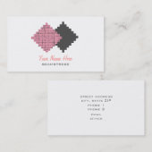 Seamstress-Visitekaartje - Fabric-stalen Visitekaartje (Voorkant / Achterkant)