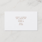 Seamstress-Visitekaartje - speldenkussen Visitekaartje (Achterkant)