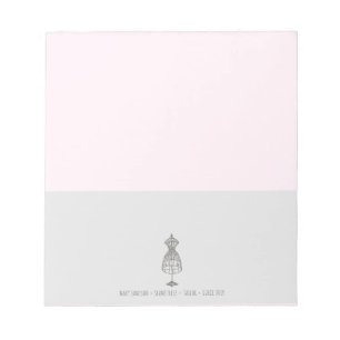 Seamstress voor  drukkerijen notitieblok