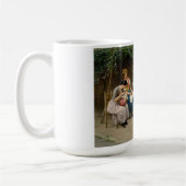 Seamstress Vrouwen en een jongen Met een Vriendeli Koffiemok (Links)