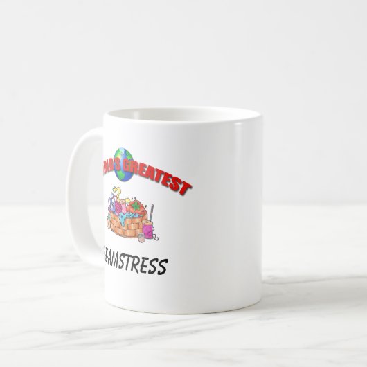 Seamstress - werelden Grootste Mok (Voorkant links)