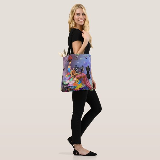 Seamstress Woman Canvas tas (Op model)