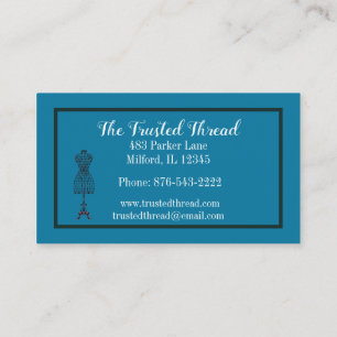 Seamstressmaker Fabric Mannequin Scissors Bu Visitekaartje