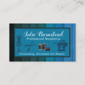 Seamstressmaker Fabric Mannequin Scissors Bu Visitekaartje (Voorkant)