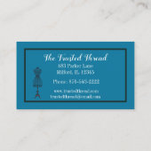 Seamstressmaker Fabric Mannequin Scissors Visitekaartje (Achterkant)