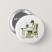 Seamstressontwerp Ronde Button 5,7 Cm (Voorkant /achterkant)