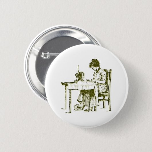 Seamstressontwerp Ronde Button 5,7 Cm (Voorkant /achterkant)