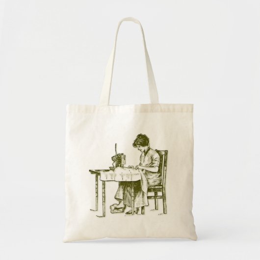 Seamstressontwerp Tote Bag (Voorkant)