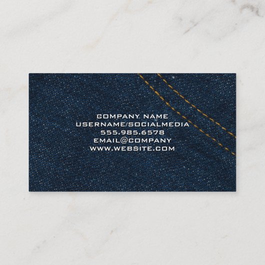 Seamstressprogramma's | Jean Pants Visitekaartje (Achterkant)