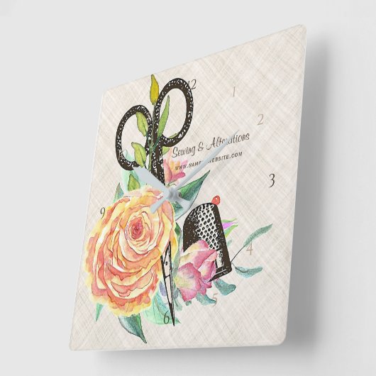  seamstressscharen en -schroeven vierkante klok (Hoek)