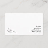 Seamstressveranderingen, trainen, dagboeken visitekaartje (Achterkant)