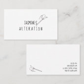 Seamstressveranderingen, trainen, dagboeken visitekaartje (Voorkant / Achterkant)