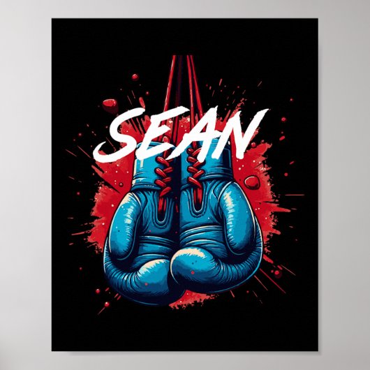 Sean Boxing Custom Name Poster (Voorkant)