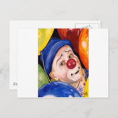 Sean Carlock Clown Briefkaart (Voorkant / Achterkant)