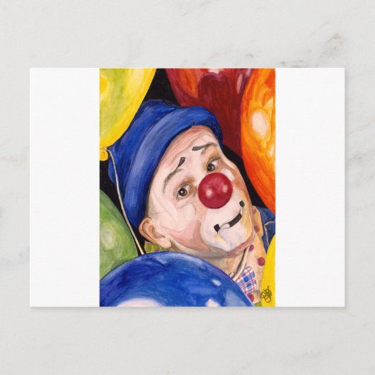 Sean Carlock Clown Briefkaart (Voorkant)