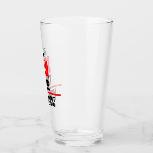 Sean ding dat je niet zou begrijpen glas (Links)