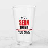 Sean ding dat je niet zou begrijpen glas (Voorkant)