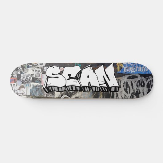 Sean Graffiti Custom Personalized Cool Skateboard (Horizontaal)