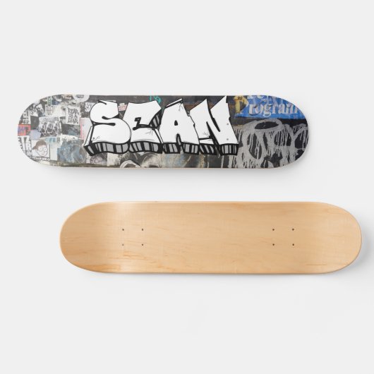 Sean Graffiti Custom Personalized Cool Skateboard (Horizontaal)
