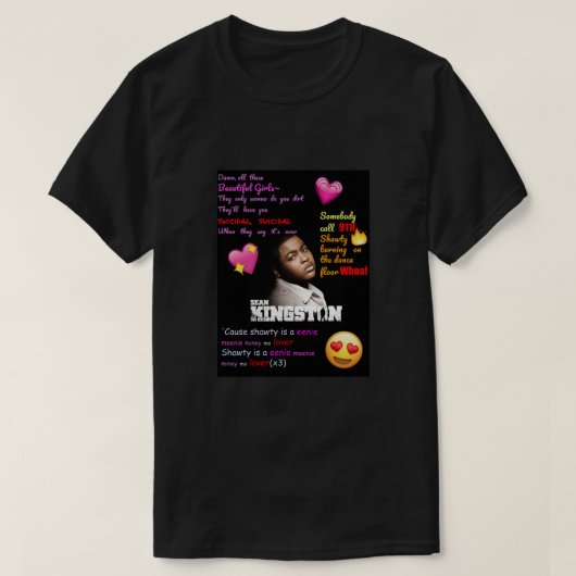 Sean Kingston Gift Halloween Day, Thanksgiving, Ch T-shirt (Design voorkant)
