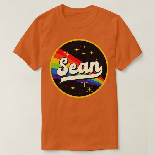 Sean Rainbow in ruimte  stijl T-shirt (Design voorkant)
