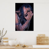 Sean Vasquez Native American Flute Player Poster (Keuken)