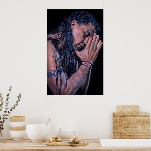 Sean Vasquez Native American Flute Player Poster (Keuken)