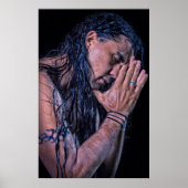 Sean Vasquez Native American Flute Player Poster (Voorkant)