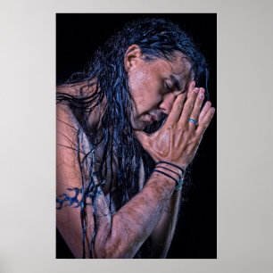 Sean Vasquez Native American Flute Player Poster