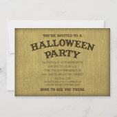 Séance Board Halloween / Séance Party Uitnodiging (Voorkant)