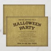 Séance Board Halloween / Séance Party Uitnodiging (Voorkant / Achterkant)