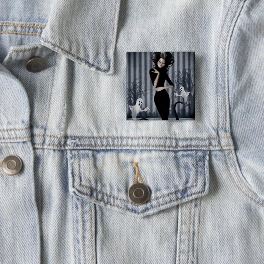 Seance Queen Button (In situ)