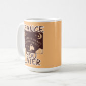 Seance U Later Spirit Board Halloween Humor Koffiemok (Voorkant links)