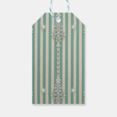 Seaoam Striped Crystal Trees Cadeaulabel (Achterkant)