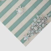 Seaoam Striped Crystal Trees Tissuepapier (Detail)