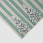 Seaoam Striped Crystal Trees Tissuepapier (Detail)