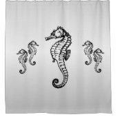 Seapaard Design on Silver Shower Curtain Douchegordijn (Voorkant)