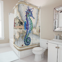 Seapaard Map Gibraltar Douchegordijn