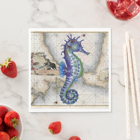 Seapaard Map Gibraltar Servetten (Insitu)