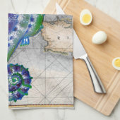 Seapaard Map Gibraltar Theedoek (Quarter Fold)