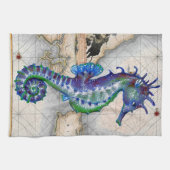 Seapaard Map Gibraltar Theedoek (Horizontaal)